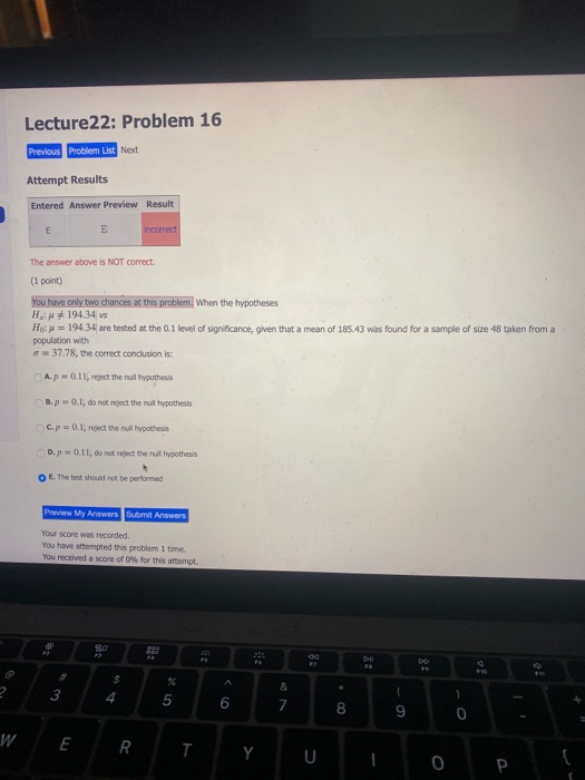 Solved Lecture 22: Problem 16 Previous Problem List Next | Chegg.com