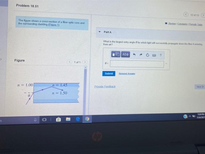 Solved Problem 18.51 2003 The figure shows a cross-section | Chegg.com