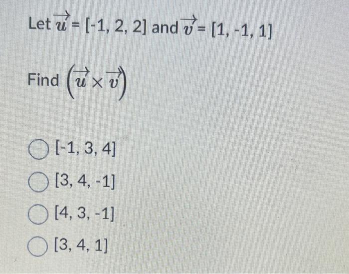 Solved A Let U 1 2 3 5 0 V 0 4 1 1 2 And Chegg Com