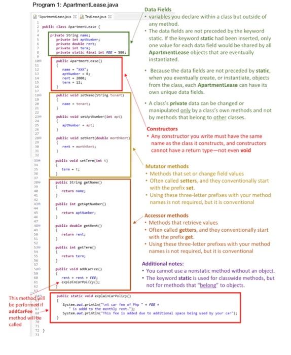 Solved 19 20 21 21 25 20 > Program 1: ApartmentLease.java | Chegg.com