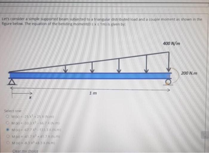 [solved] Let S Consider A Simple Supported Beam Subjec