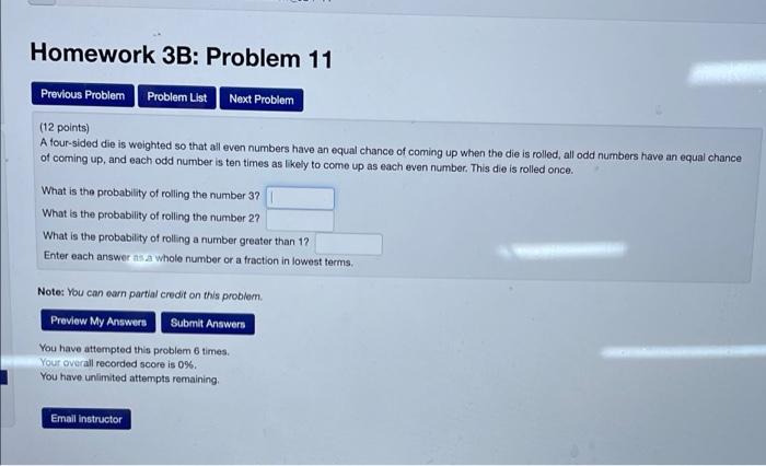 Solved Homework 3B: Problem 11 Previous Problem Problem List | Chegg.com