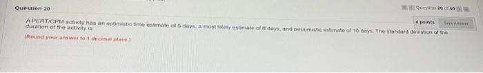 Solved diaration of the activity is Question 15 | Chegg.com