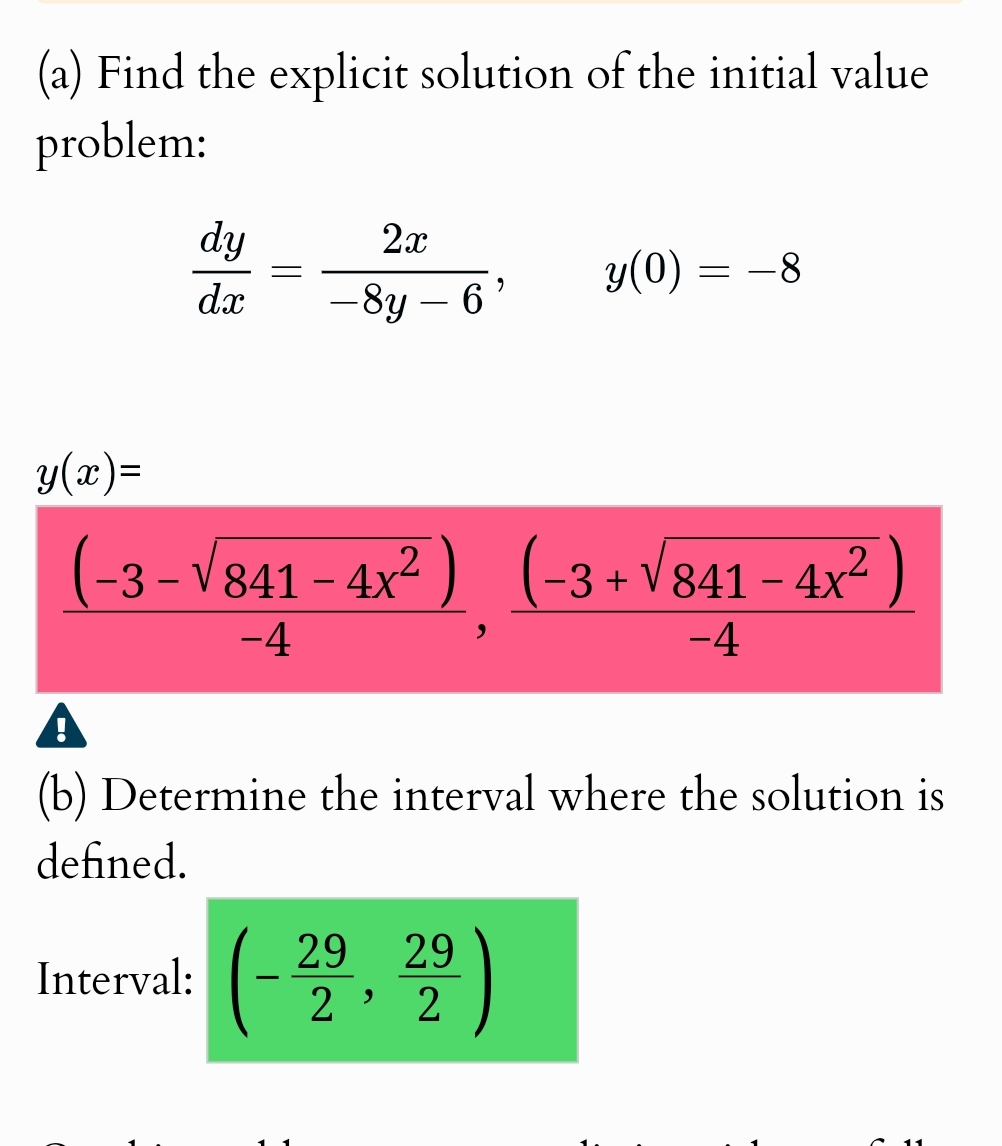 Solved (a) ﻿Find the explicit solution of the initial value | Chegg.com