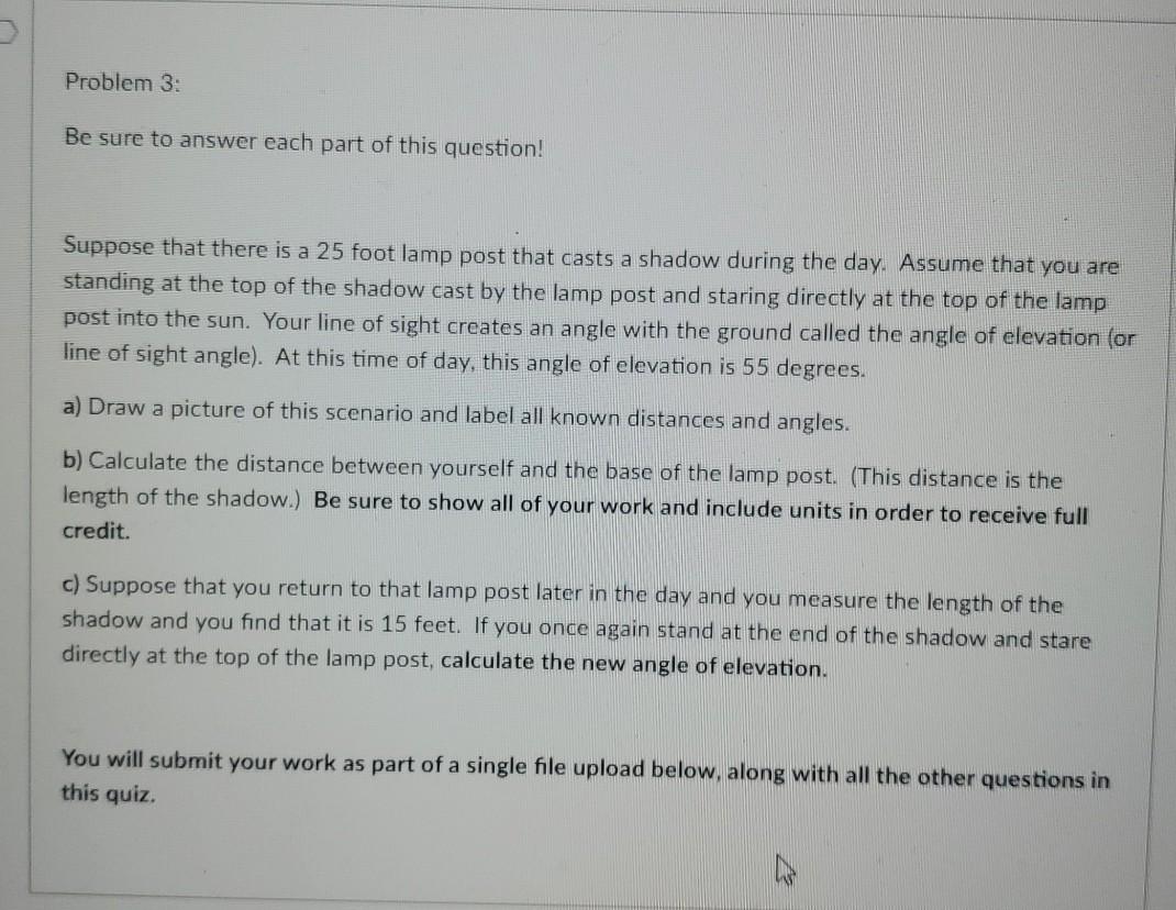 Solved Problem 3: Be sure to answer each part of this | Chegg.com