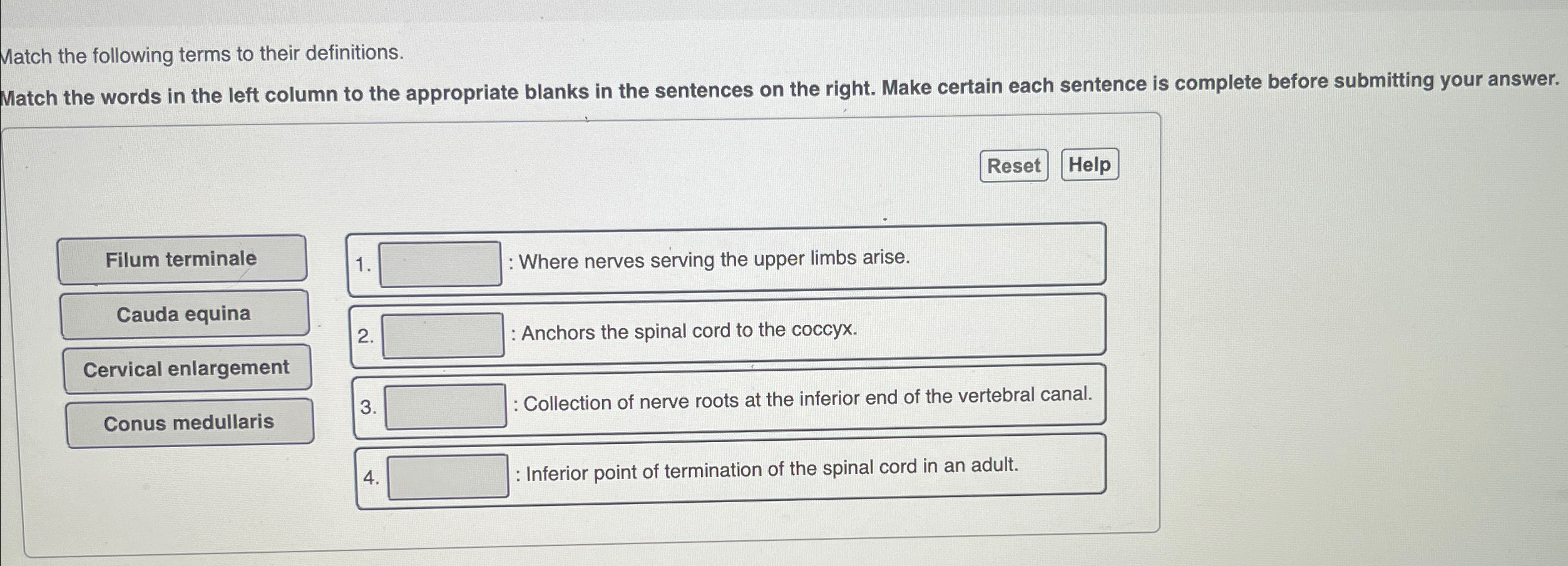 Solved Match the following terms to their definitions.Match | Chegg.com