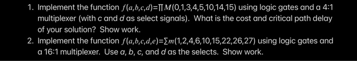 Solved 1. Implement the function | Chegg.com
