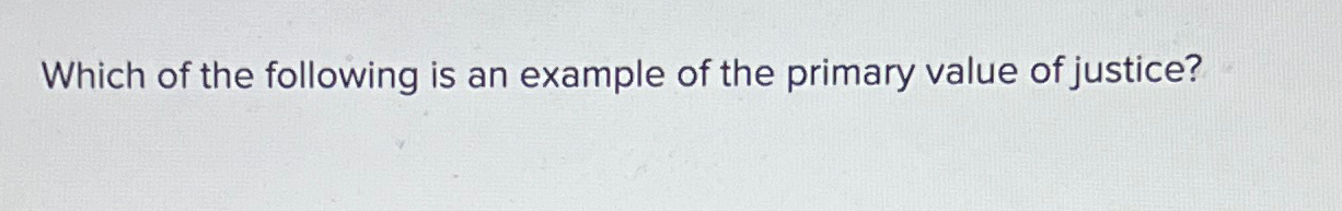 Solved Which of the following is an example of the primary | Chegg.com
