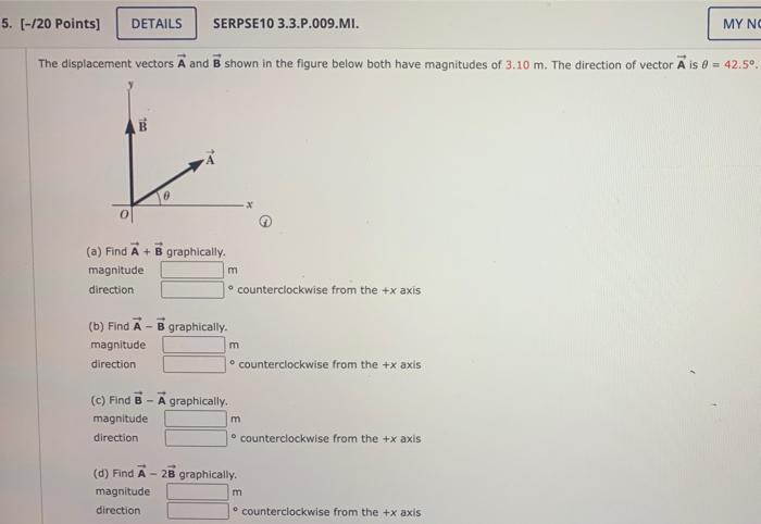 Solved Two points in the xy plane have Cartesian coordinates | Chegg.com