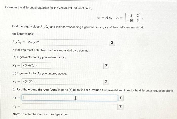 Solved Consider the differential equation for the | Chegg.com