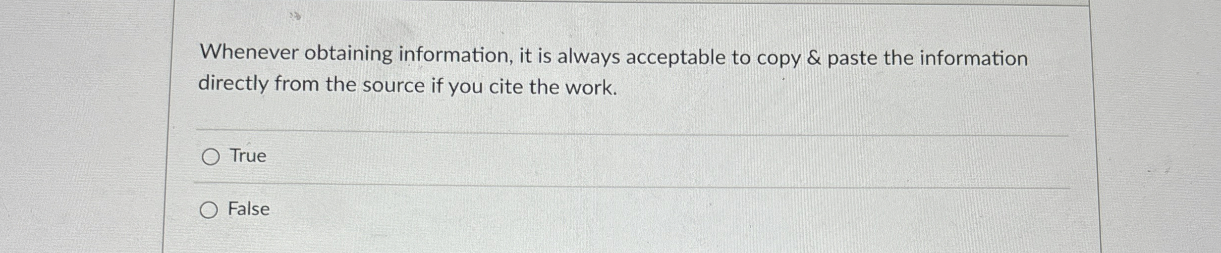 Solved Whenever obtaining information, it is always | Chegg.com