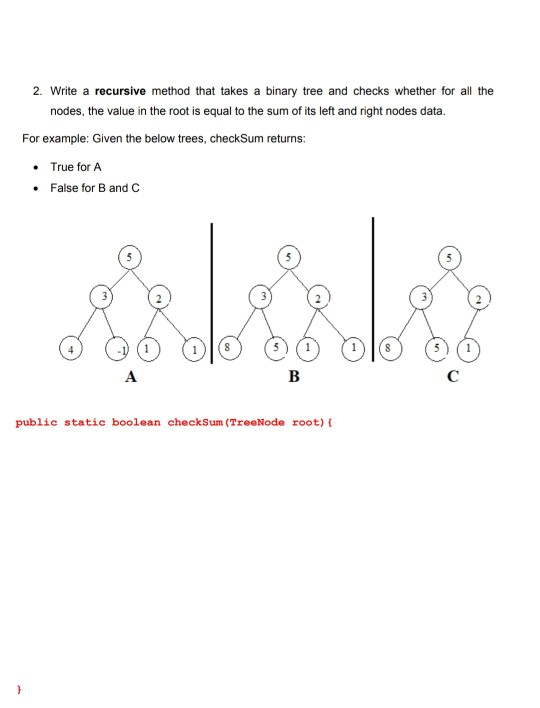 Solved 1. Write A Recursive Or Iterative Method That Sums | Chegg.com