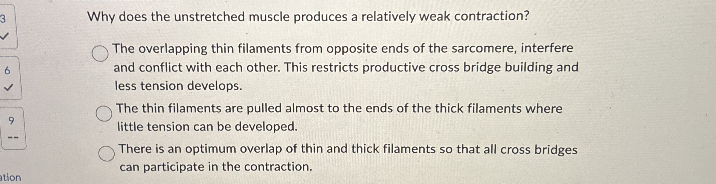 Solved Why does the unstretched muscle produces a relatively | Chegg.com