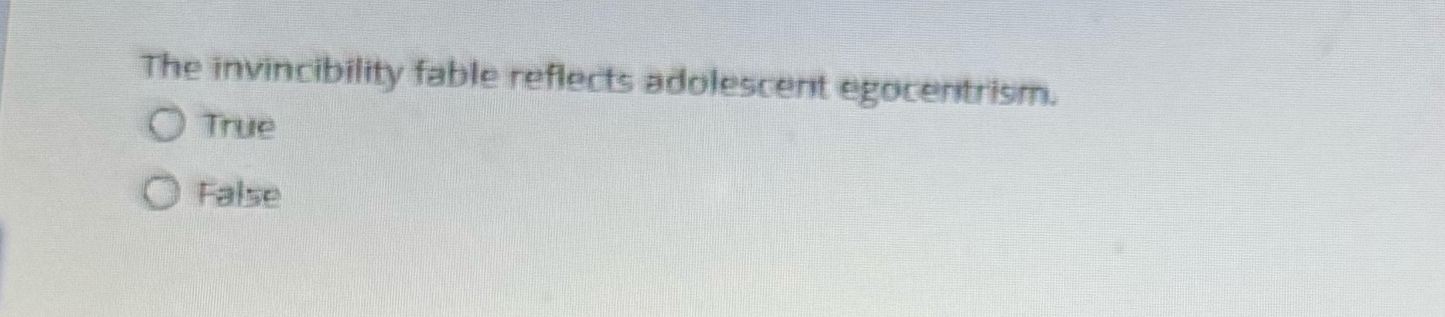 Solved The invincibility fable reflects adolescert | Chegg.com