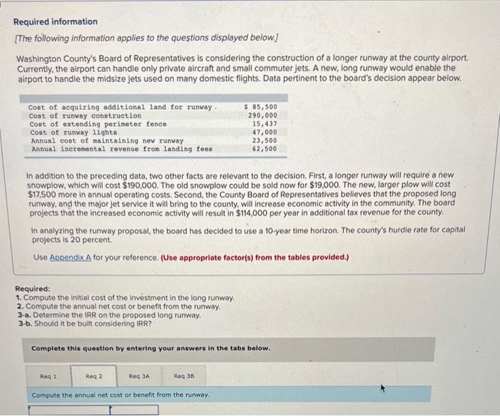 Solved Required Information [The Following Information | Chegg.com