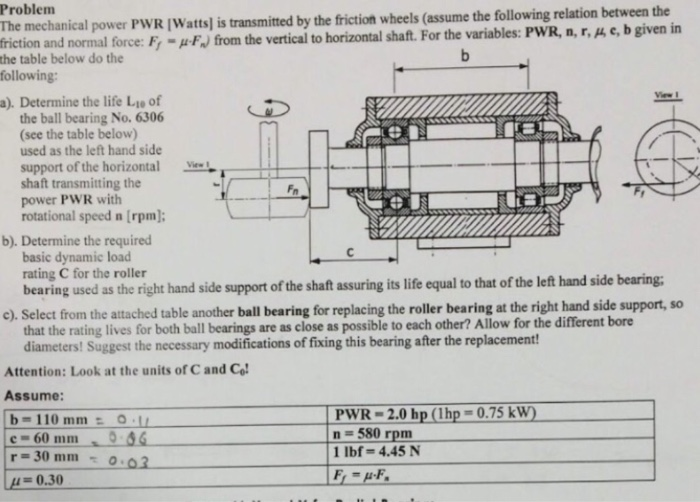 Solved Problem The mechanical power PWR Watts) is