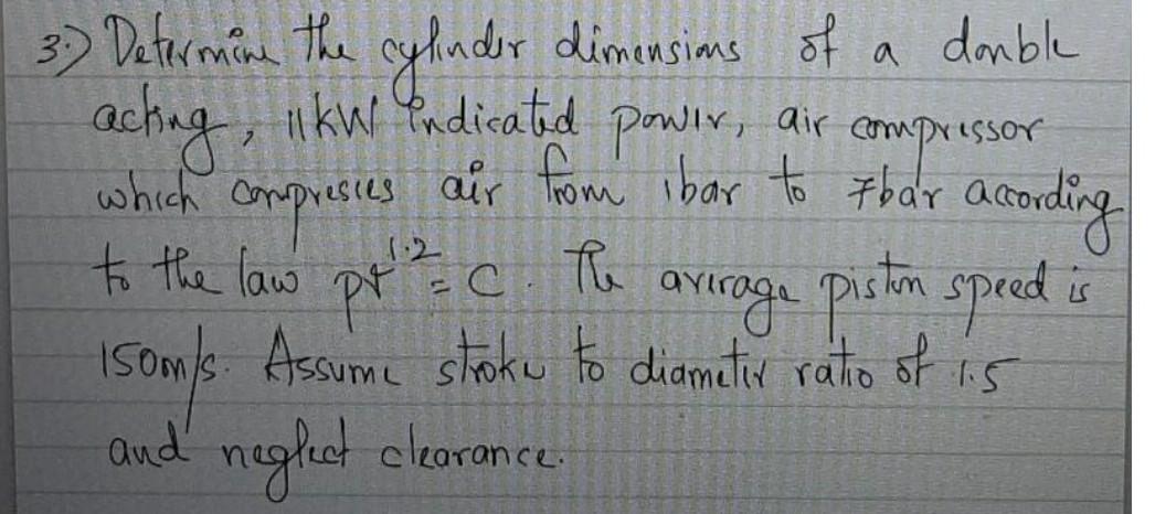 Solved д a 2 which 3. Determine the cylinder dimensions of | Chegg.com