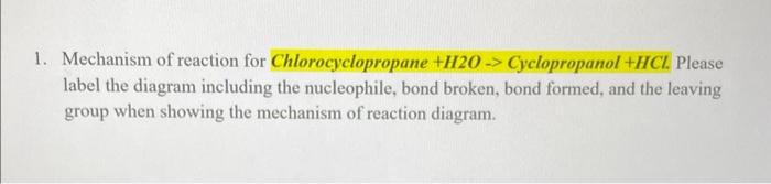 Solved what is the mechanism reaction diagram for the | Chegg.com