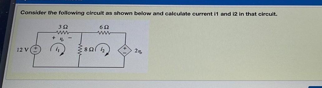Solved Consider the following circuit as shown below and | Chegg.com