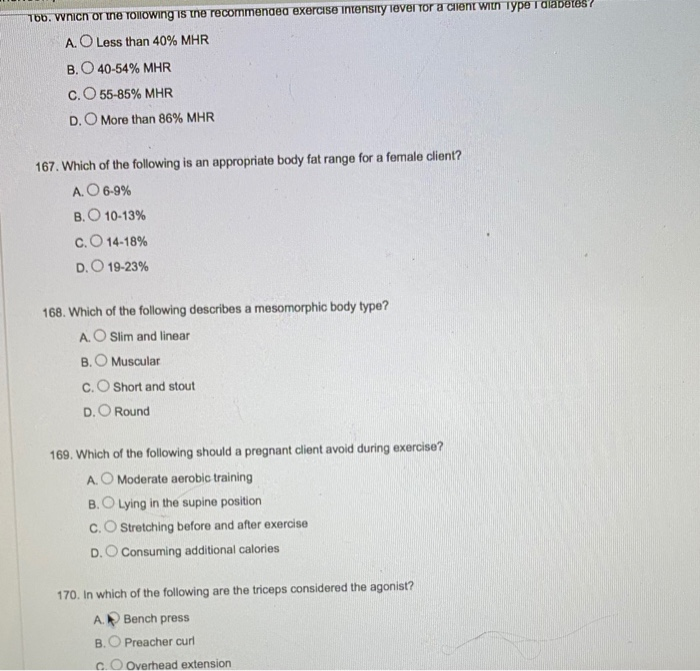 Solved Section 5 Questions 161 200 161. A client has a