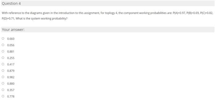 Solved 'The RBD'- Reliability Block Diagram In This Question | Chegg.com