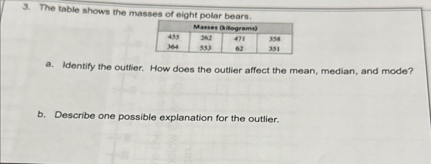 How Does The Outlier Affect The Mean Median And Mode