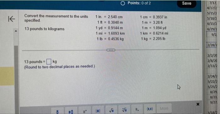 13 us pounds in kg