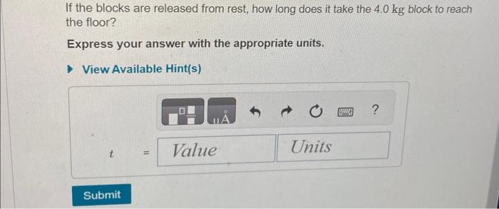 Solved The two blocks in (Figure 1) are connected by a | Chegg.com