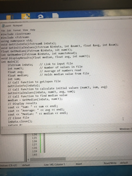 Solved the source code that i have as a txt document is | Chegg.com