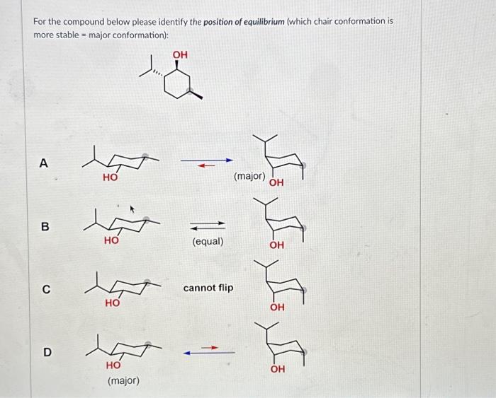 Solved For the compound below please identify the position