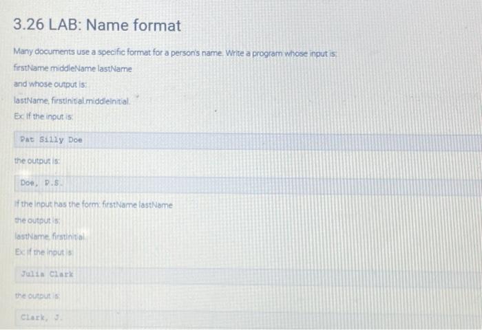 Solved] Many documents use a specific format for a person's name