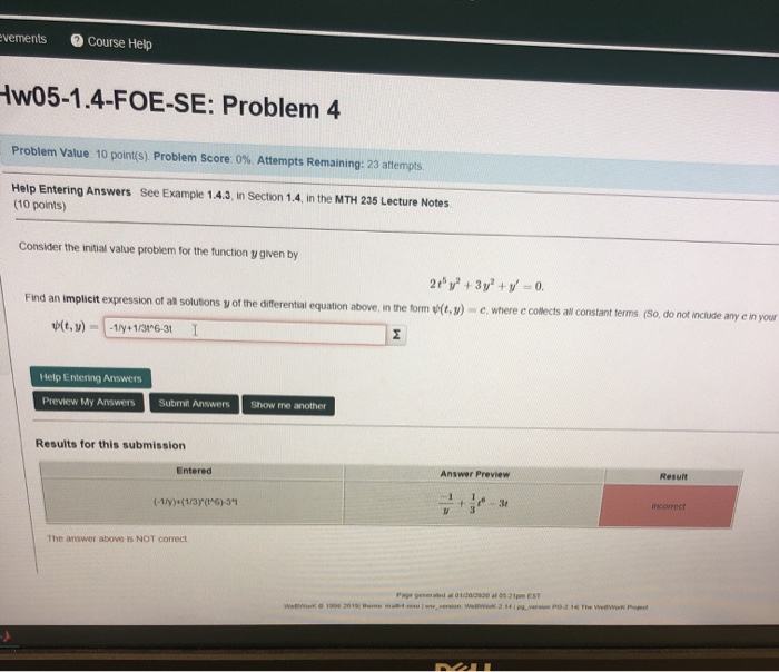Solved evements Course Help Hw05-1.4-FOE-SE: Problem 4 | Chegg.com