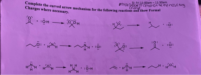Solved Complete the curved arrow mechanism for the following | Chegg.com
