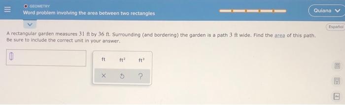 Solved GEOMETRY Word problem involving the area between two | Chegg.com
