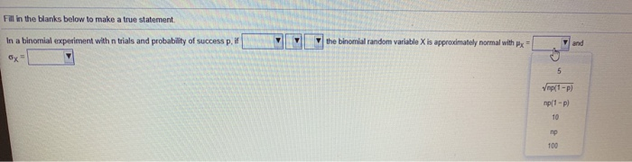 Solved Fill in the blanks below to make a true statement In | Chegg.com