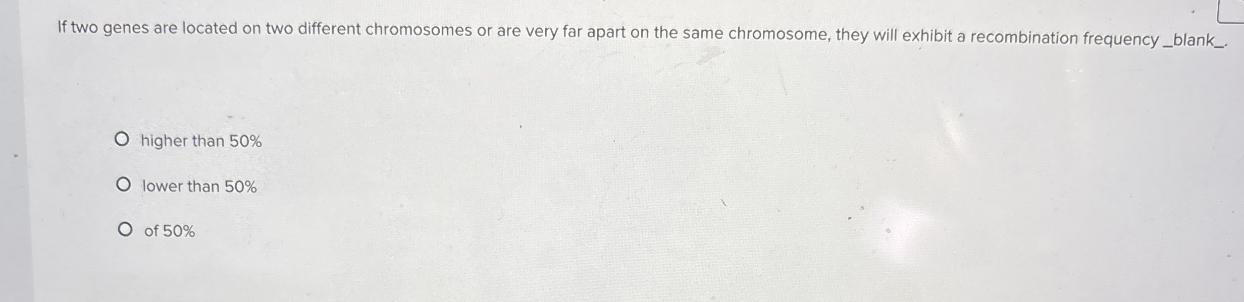 Solved If two genes are located on two different chromosomes | Chegg.com