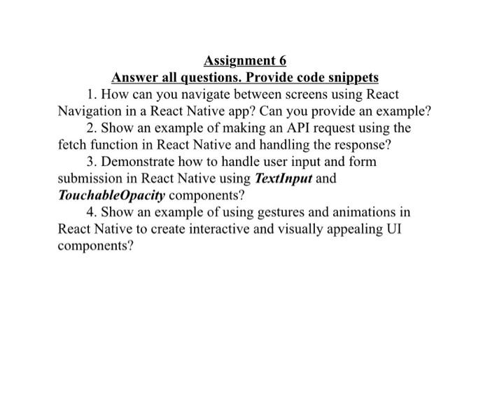 assignment 6 answer