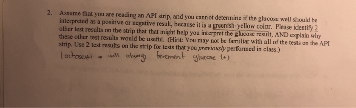 2. Assume that you are reading an API strip, and you | Chegg.com