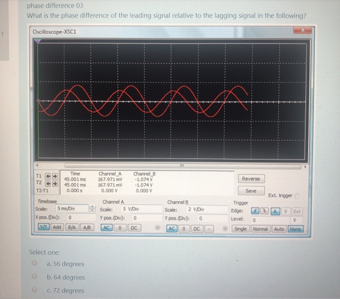 Solved phase difference 03 What is the phase difference of