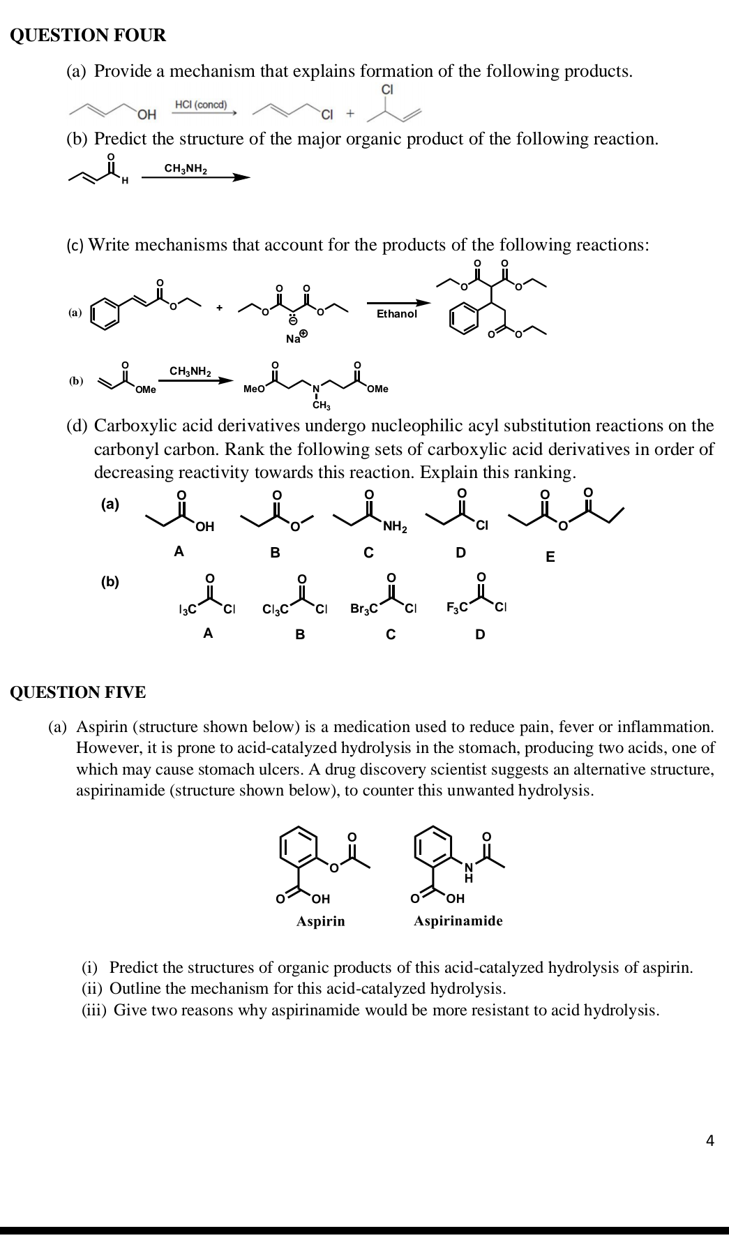 Solved (b) Predict The Structure Of The Major Organic | Chegg.com