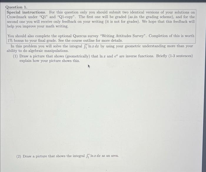 Special instructions. For this question only you | Chegg.com