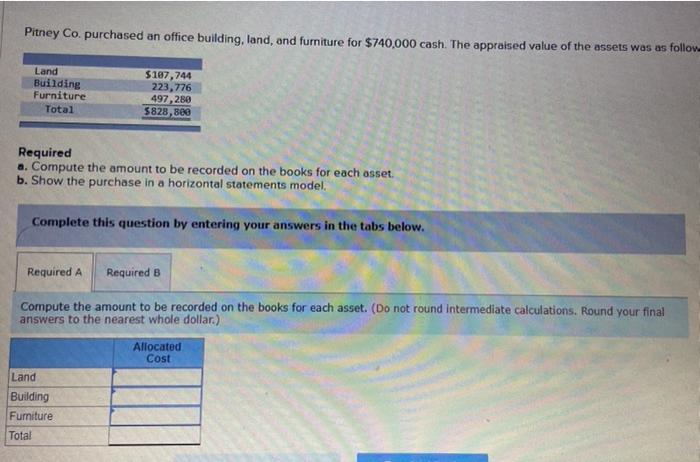 solved-pitney-co-purchased-an-office-building-land-and-chegg