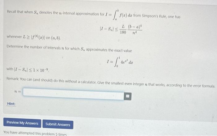 Solved Recall That When Sn Denotes The N Interval