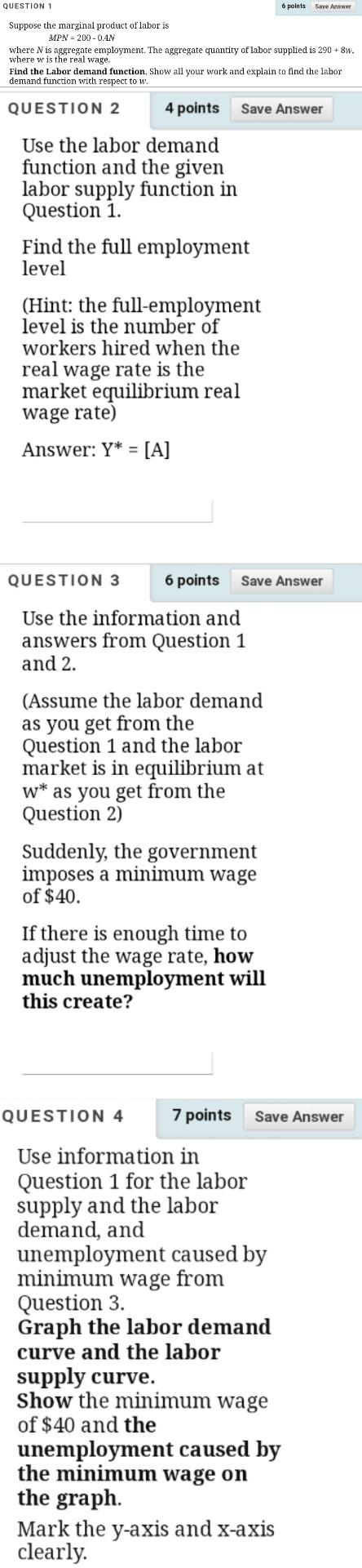 Solved QUESTION 1 6 points Save Answer Suppose the marginal | Chegg.com