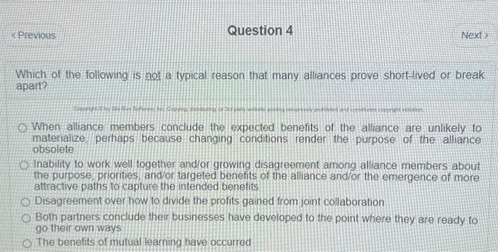 Solved Which of the following is not a typical reason that | Chegg.com