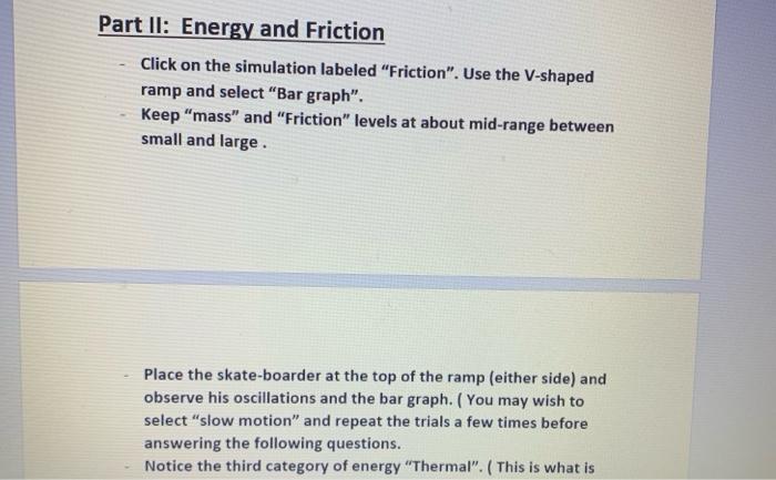 Solved Lab: Energy Skate Park Objective: At the completion | Chegg.com