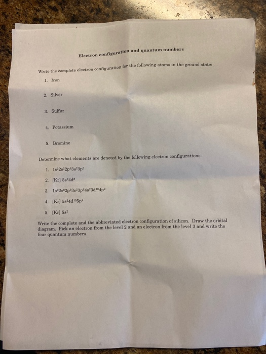 Solved Write the complete electron configuration for the | Chegg.com
