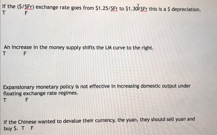 sfr exchange rate