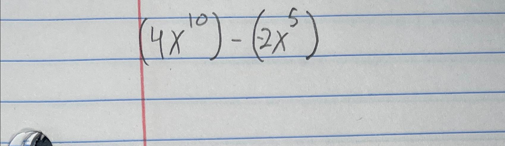 Solved (4x10)-(2x5) | Chegg.com