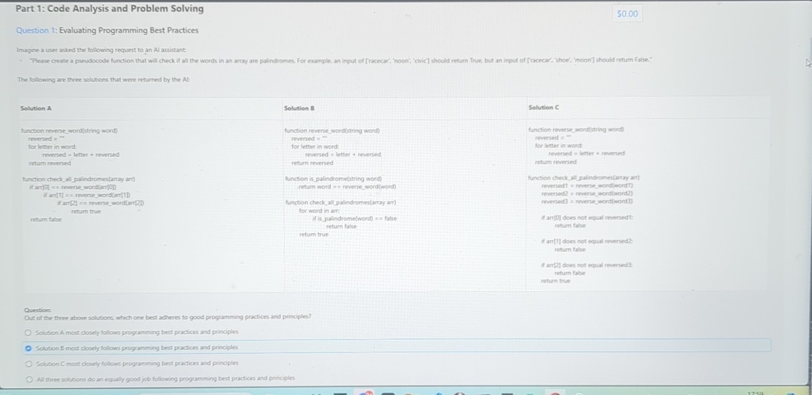 Solved Part 1 Code Analysis And Problem Chegg